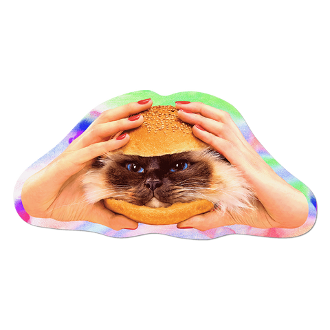 Holographic Catburger by Toiletpaper - Die-Cut Sticker