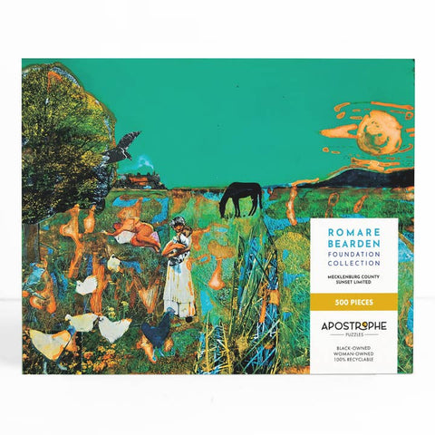 Romare Bearden Puzzle - Mecklenburg County Sunset Limited by Romare Bearden