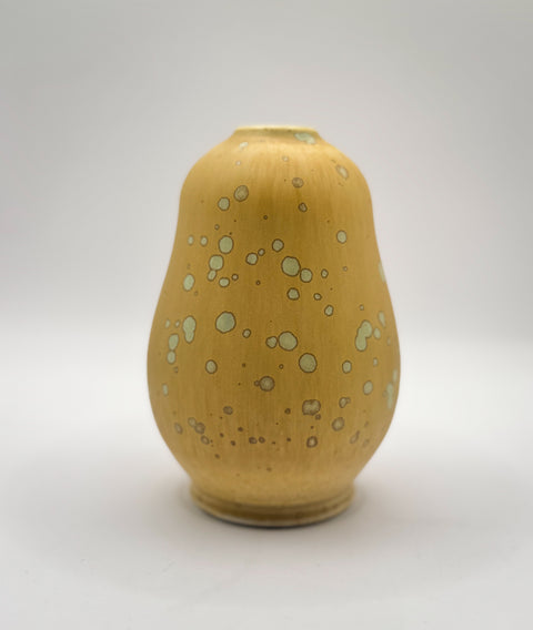 Small Gourd Vase in Green Stardust