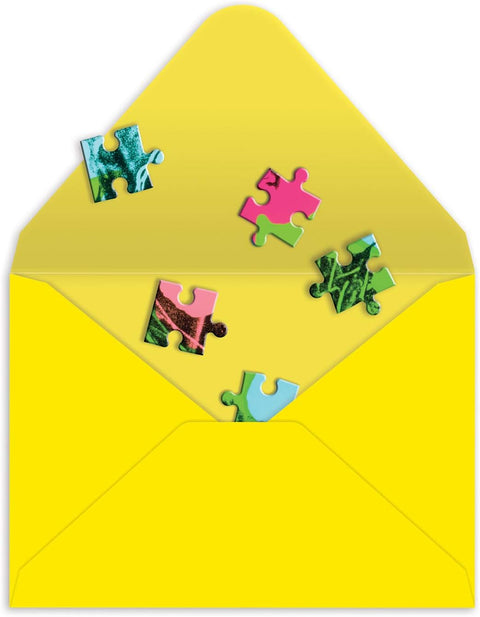 Andy Warhol Flowers Greeting Card Puzzle