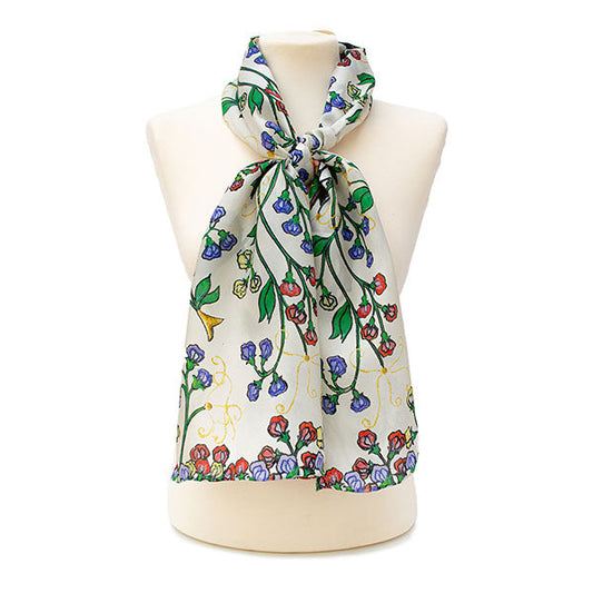 Westminster Abbey Garden Bird Habotai Scarf