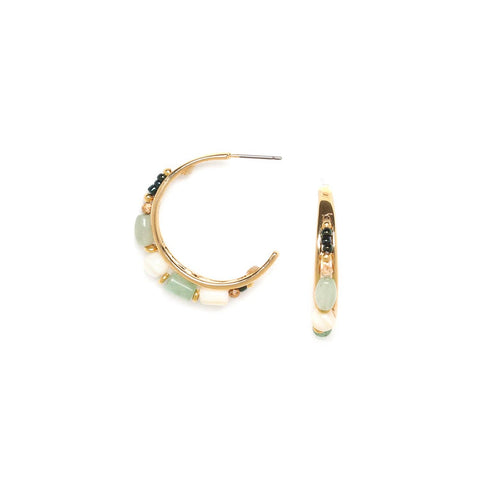 Nature Bijoux Menthe Hoop Earring