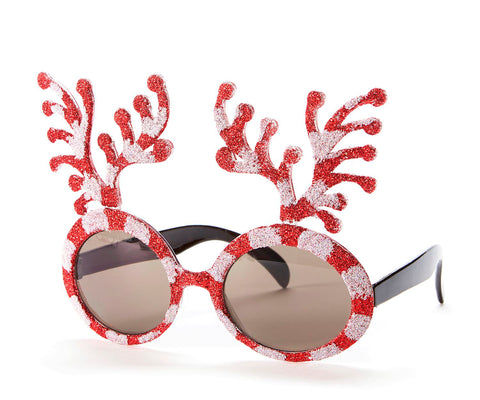 Candy Cane Reindeer Glasses