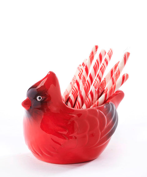 Ceramic Cardinal Nut Bowl