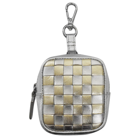 Checkerboard Rectangle Pouch Charm