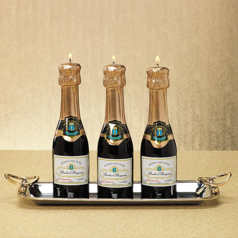 Mini Champagne Bottle Candle