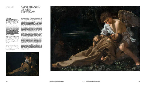 A painting by Caravaggio with a written description.