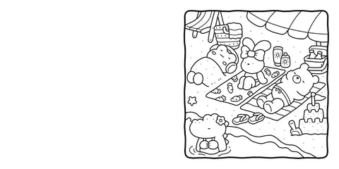 Cozy Friends: Coloring Book for Adults and Kids (Cozy Spaces Coloring)