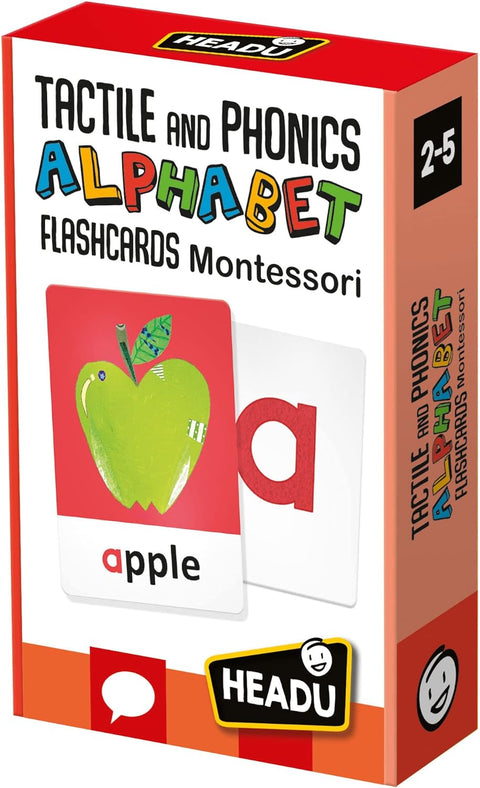 Montessori Flashcards Tactile and Phonics Alphabet