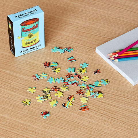 Mini Andy Warhol Campbell's Soup Shaped Puzzle