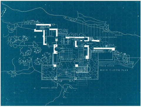 2 Sided Frank Lloyd Wright Fallingwater Puzzle