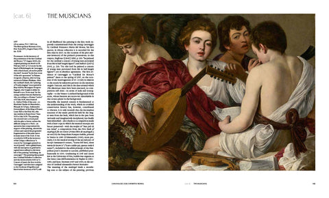 A painting by Caravaggio with a written description.