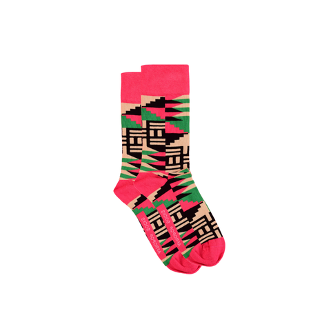 Scholar Socks Pink - Mint Museum Store