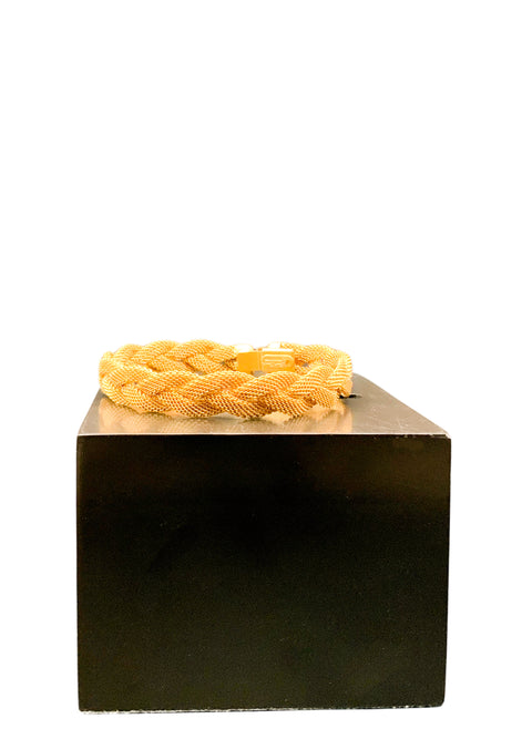 Braided Mesh Bracelet with Box Clasp