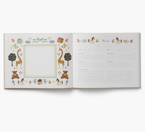 Storybook Embroidered Baby Book
