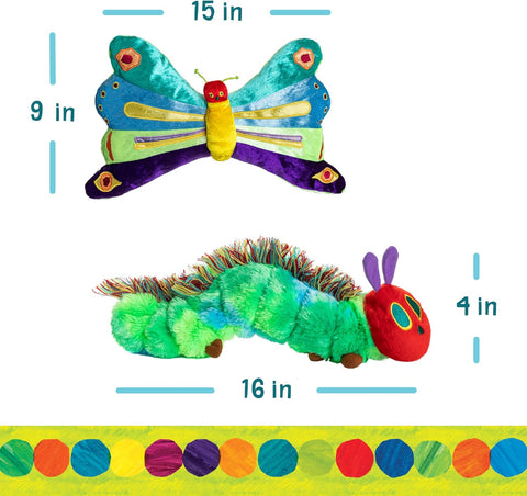 Eric Carle Reversible Plush Very Hungry Caterpillar and Butterfly