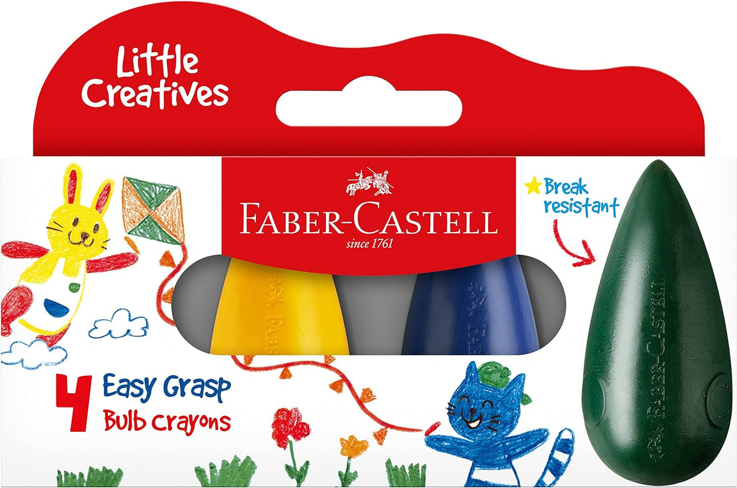 Little Creatives Easy Grasp Crayons Set of 4