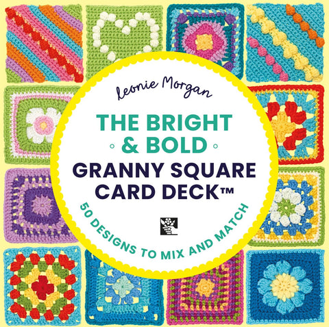 The Bright and Bold Granny Square Card Deck: - 50 mix and match designs