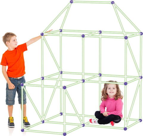 125 pc Fort Building Kit Glow in the Dark