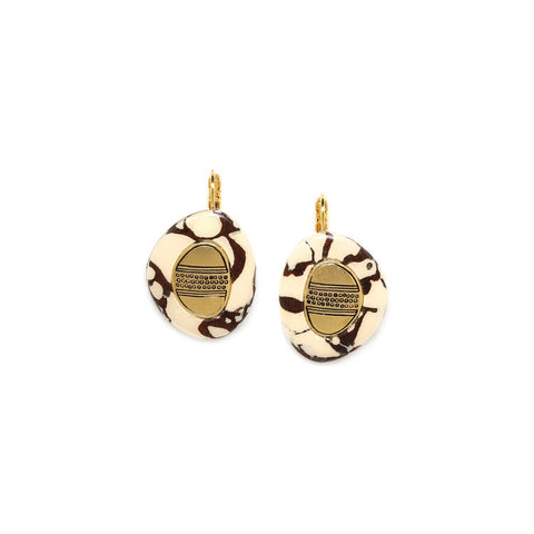 Nature Bijoux Leopard Disc Earring