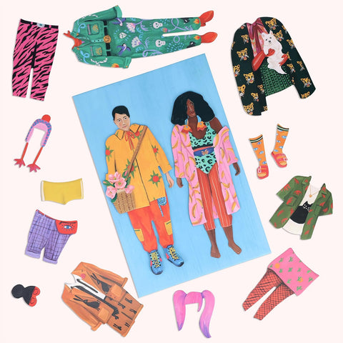 Fearless Fashion Magnet Dolls