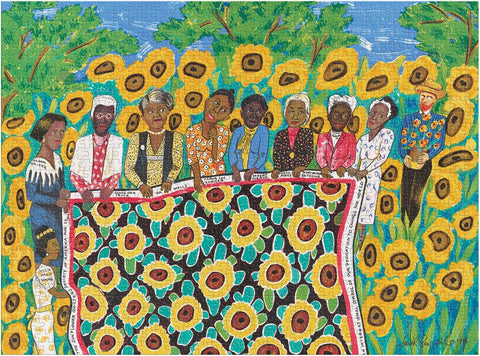 Faith Ringgold: The Sunflower Quilting Bee Puzzle