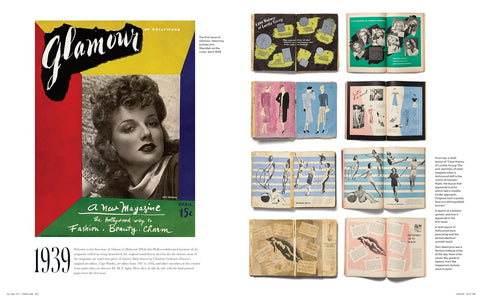 Glamour magazine cover from 1939 with vintage fashion illustrations.