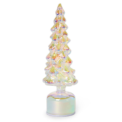 Iridescent Light Up Tree with Rotating Base