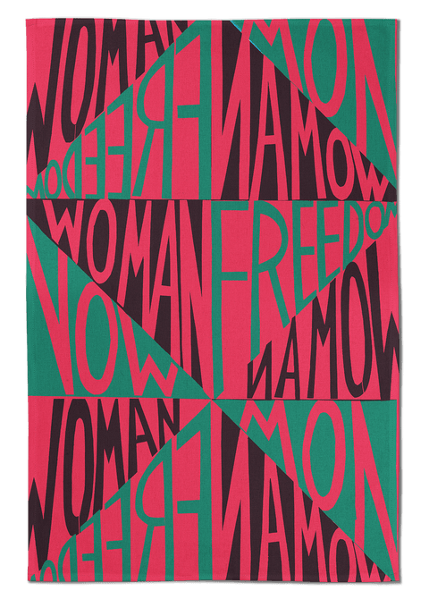 Woman Freedom Now Tea Towel x Faith Ringgold