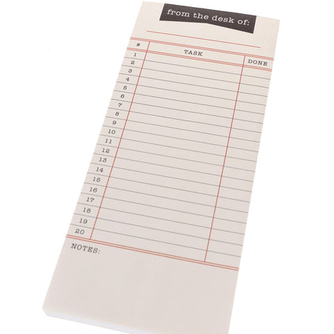 Library Card Magnetic Notepad