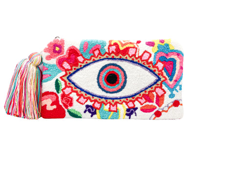 Eye White Clutch