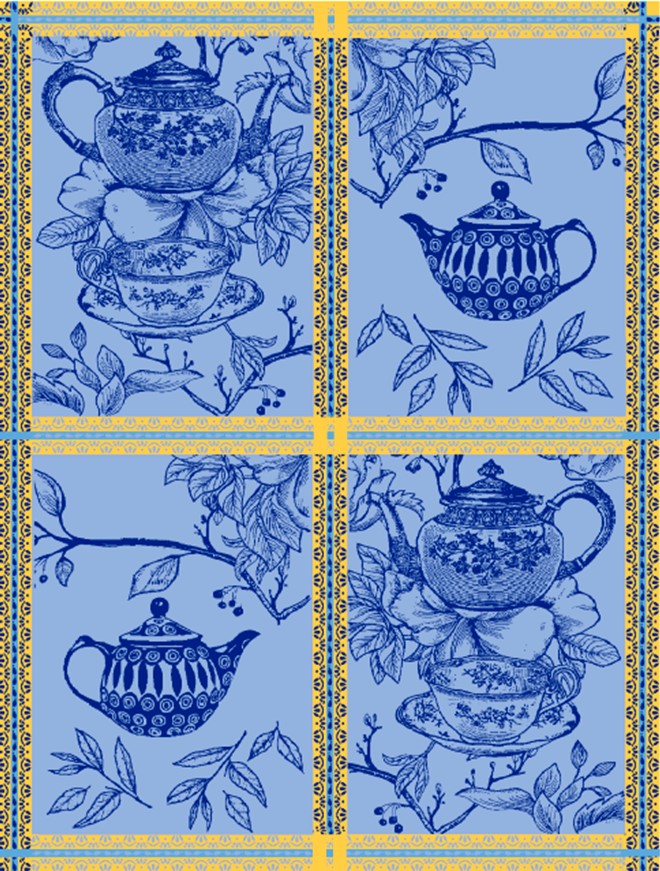 Tea & Teapots Tea Towel