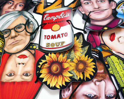 Garland/banner Iconic Artists, bunting, art party decoration