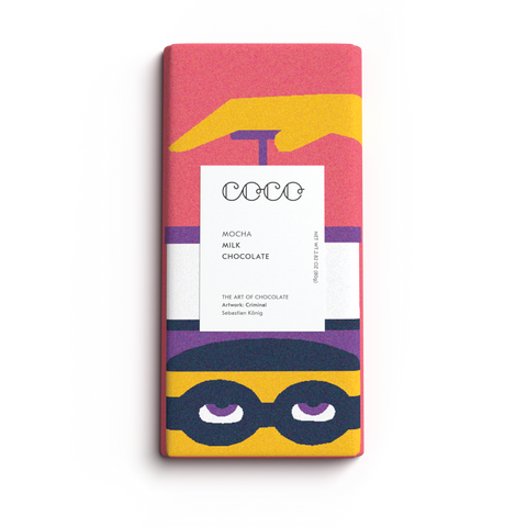 Mocha Milk Chocolate Bar 80g - Mint Museum Store