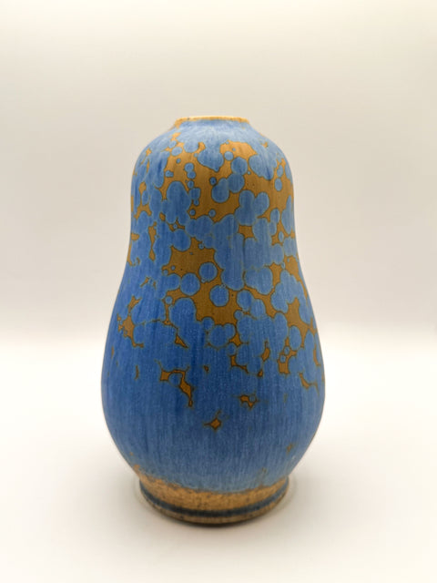 Small Gourd Vase in Blue Stardust