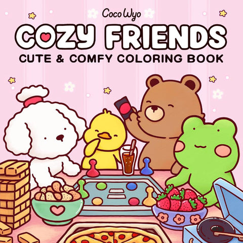 Cozy Friends: Coloring Book for Adults and Kids (Cozy Spaces Coloring)