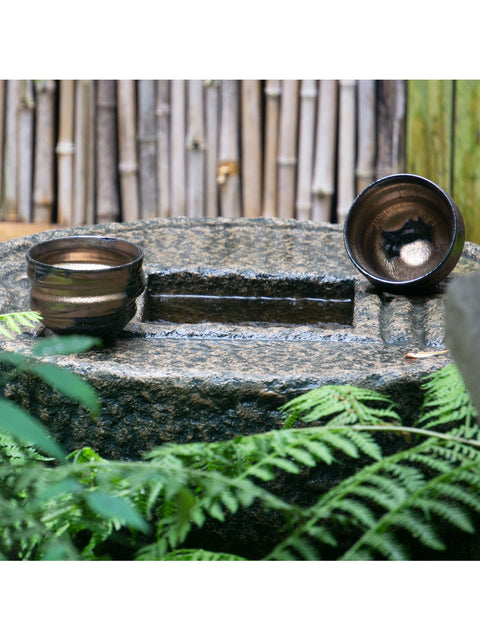 Zen Gold Kyoto Ware Teacup Set By Ninshu