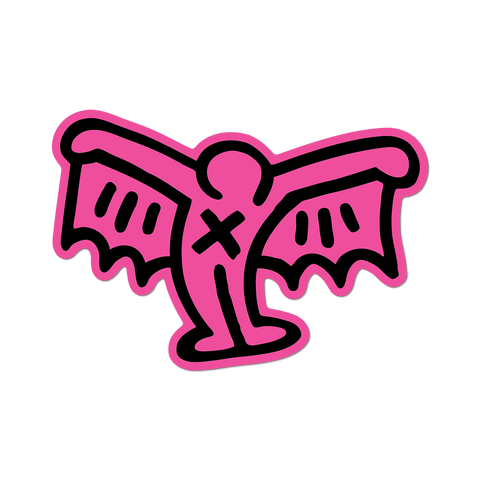 Pink Pop Shop Devil by Keith Haring - Die-Cut Sticker - Mint Museum Store