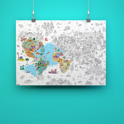 Atlas Coloring Poster