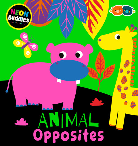 Neon Book Animal Opposites
