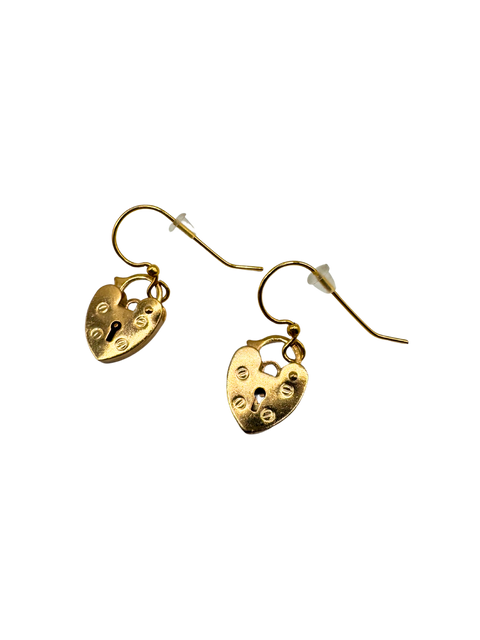 Heart Padlock Earring