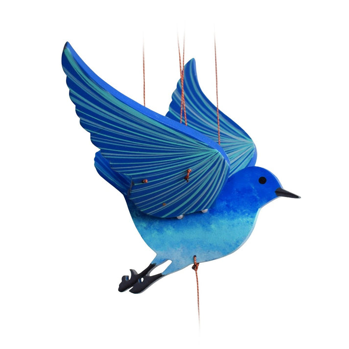 Blue Bird of Happiness Flying Mobile