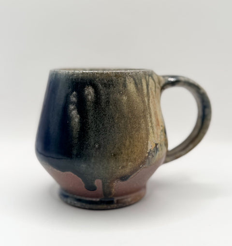 Mug in Ash Cobalt Glaze