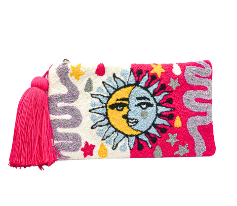 Pink Zodiac Clutch