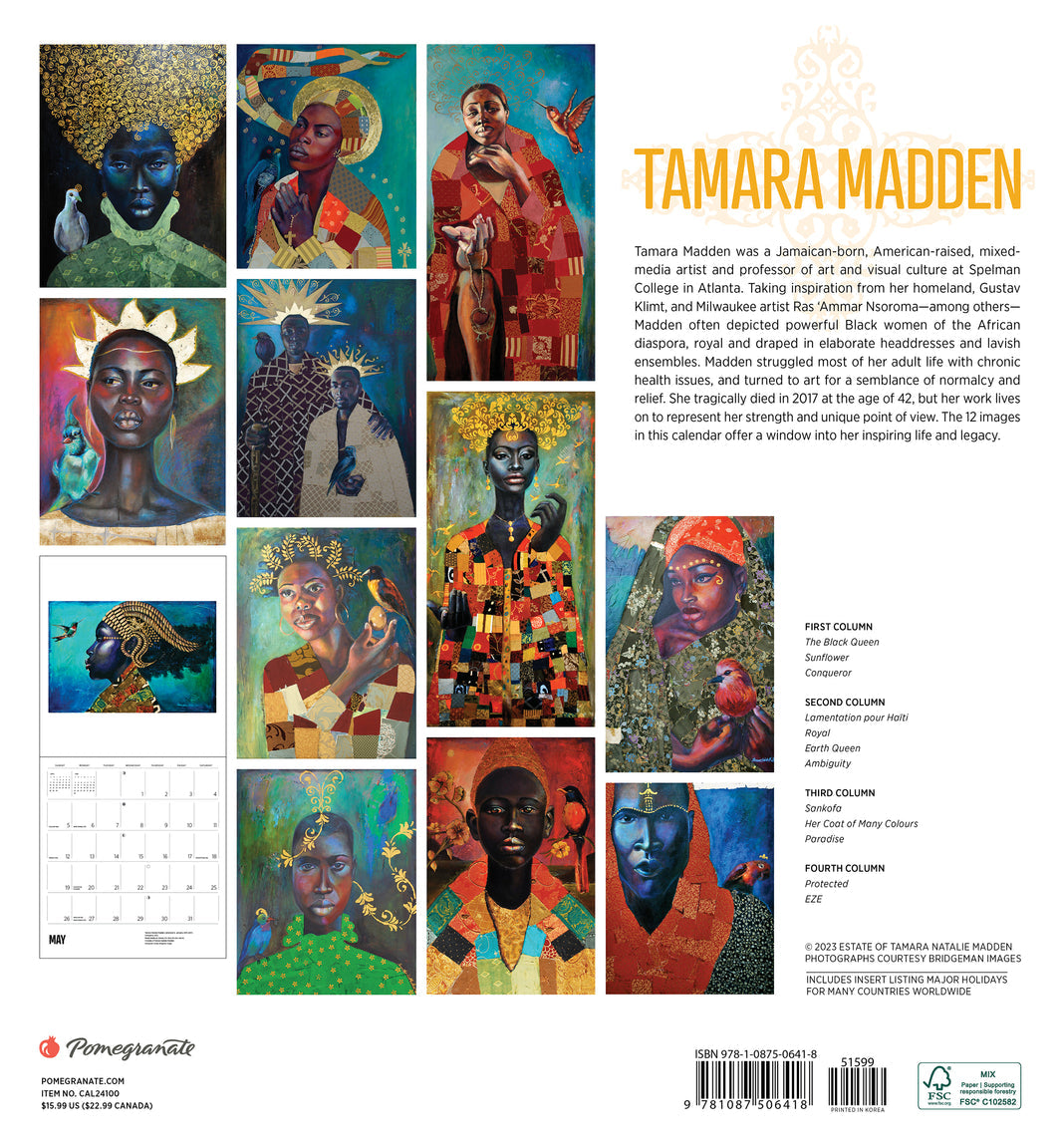 Tamara Madden 2024 Wall Calendar