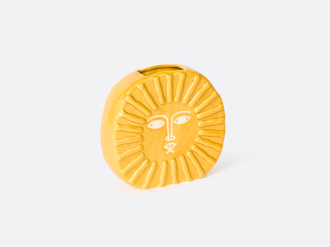 Yellow Sun Vase