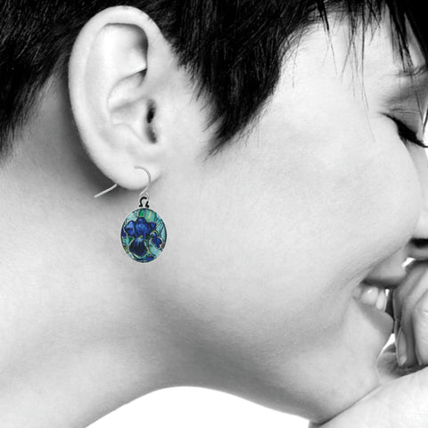 Van Gogh Iris Earrings