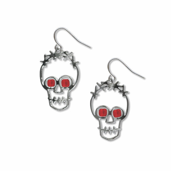 Two Skulls Earrings