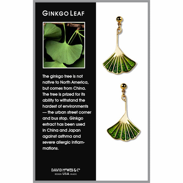 Ginkgo Leaf Earrings DHC