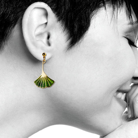 Ginkgo Leaf Earrings DHC - Mint Museum Store